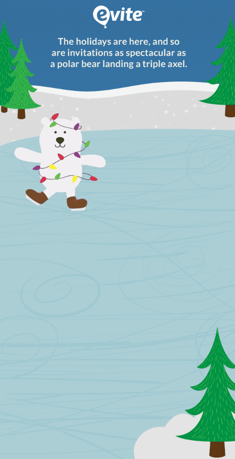 Evite polar bear email