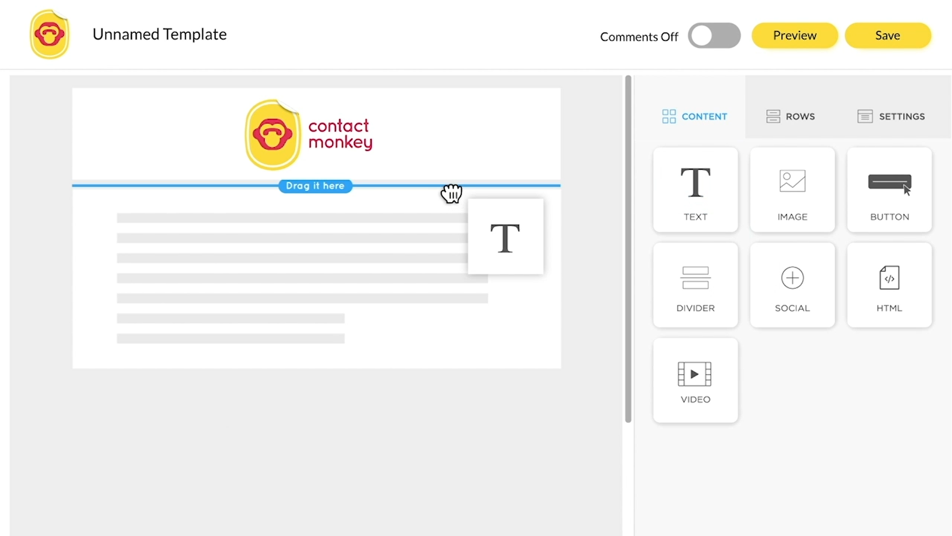 contact monkey email builder