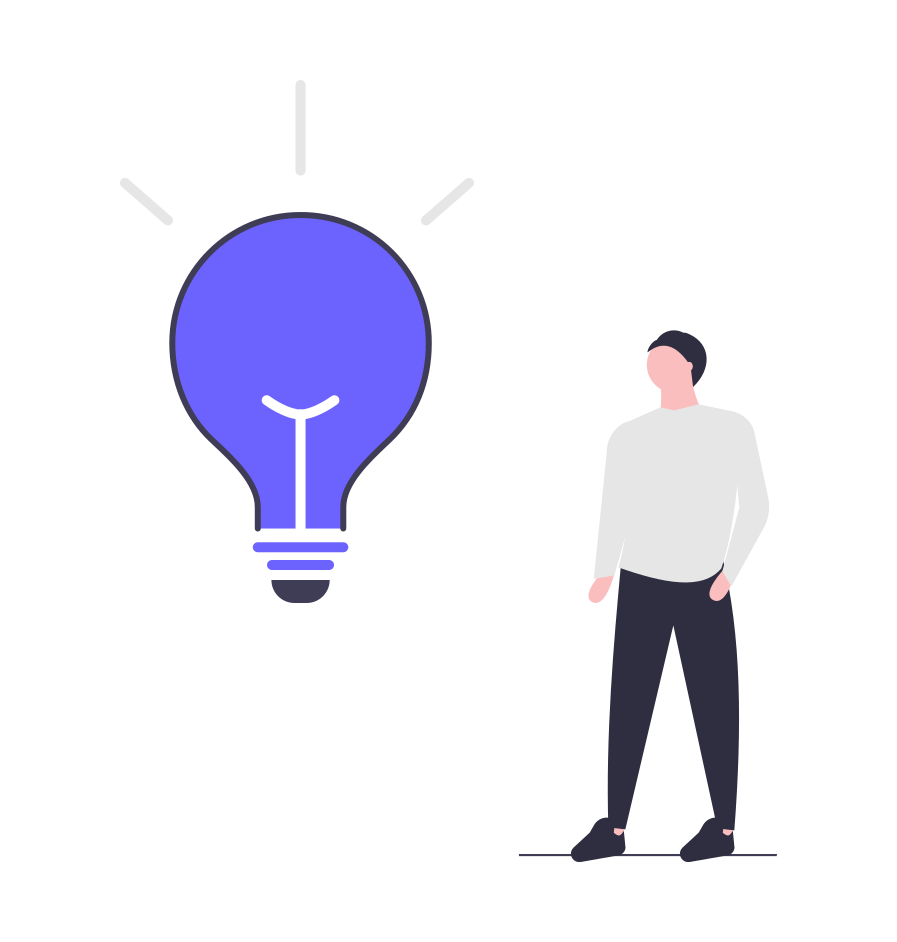 light bulb for thought leadership content ideas