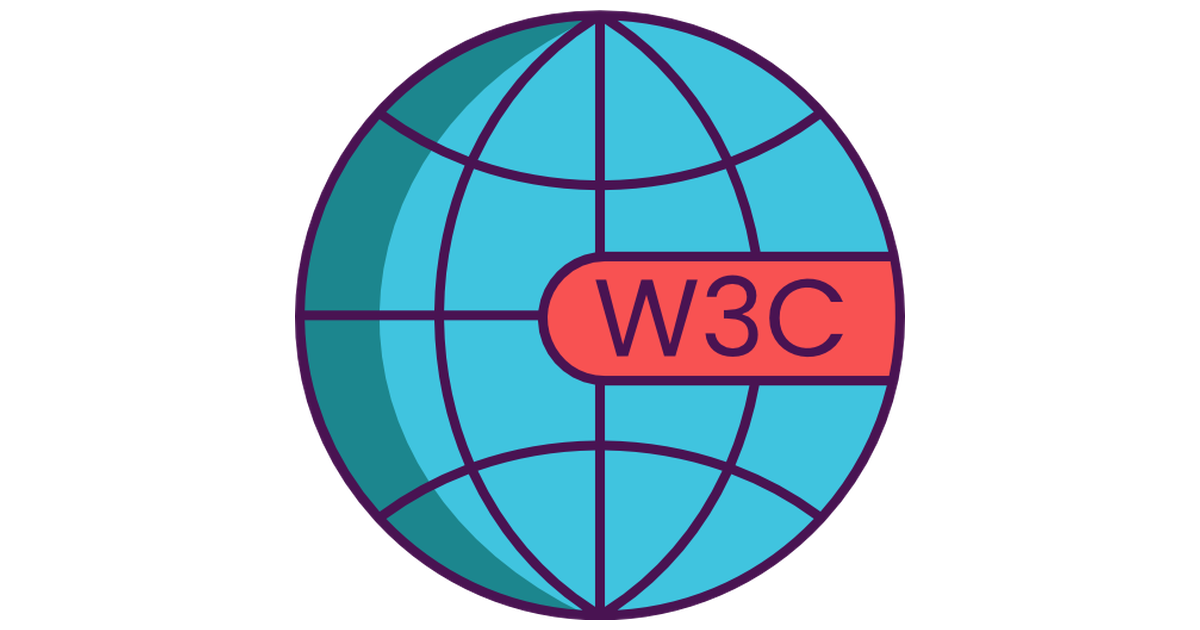 illustrated W3C icon on a globe
