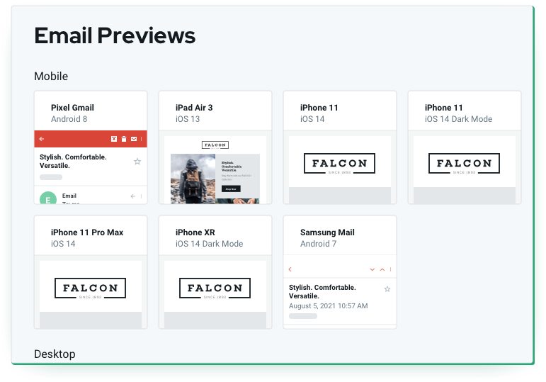 Email Previews