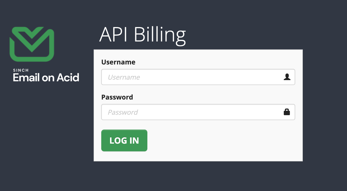 How to use the API Billing Site - Email On Acid